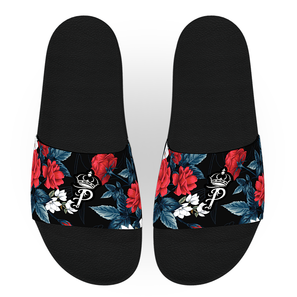 Floral slides and straps