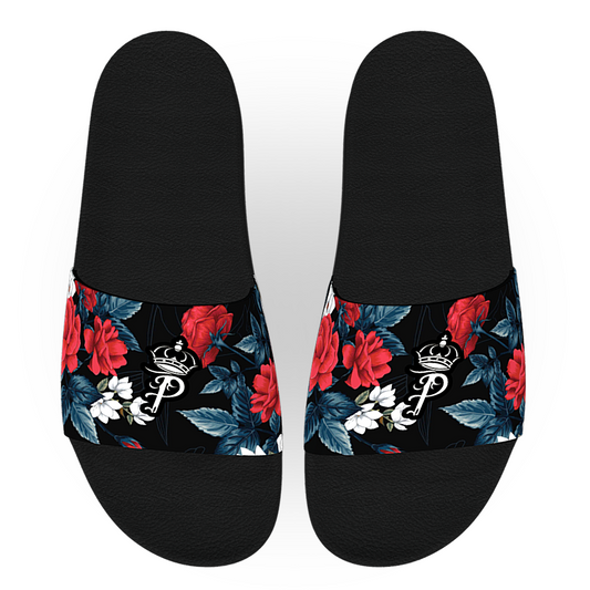 Floral slides and straps