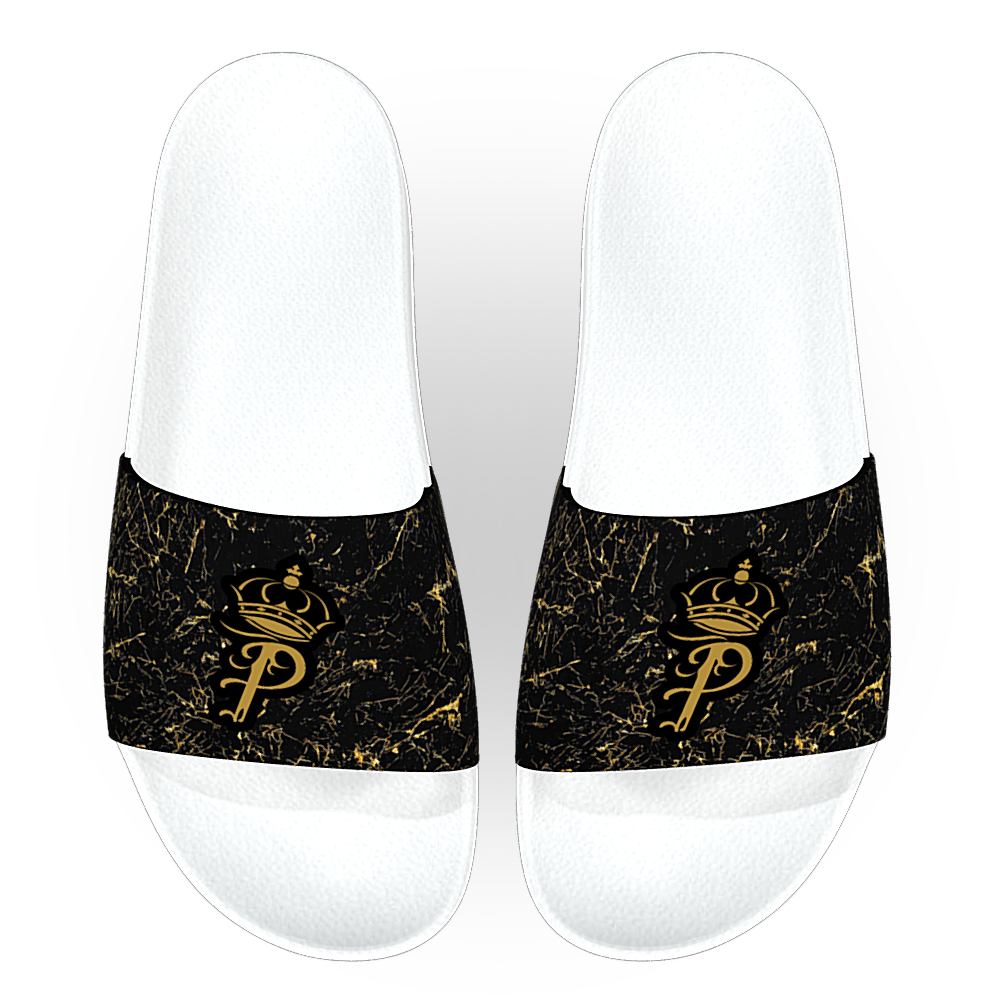 Black & Gold slides and straps